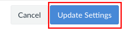 Click 'Update Settings'